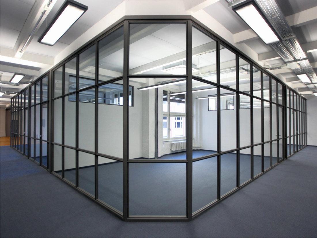 Bürotrennwand glas